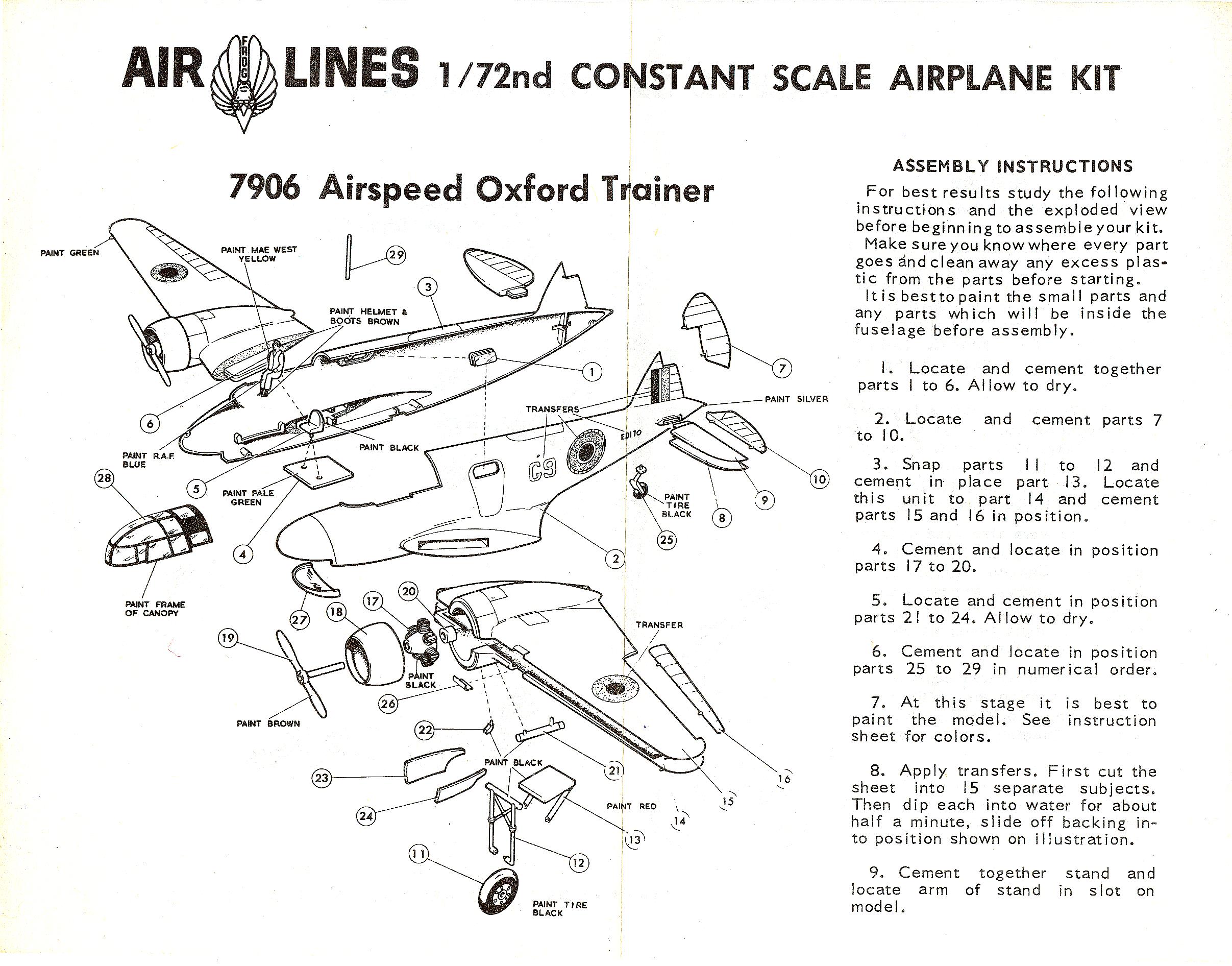  Верх коробки NOVO F336 Airspeed Oxford Mk.II Trainer